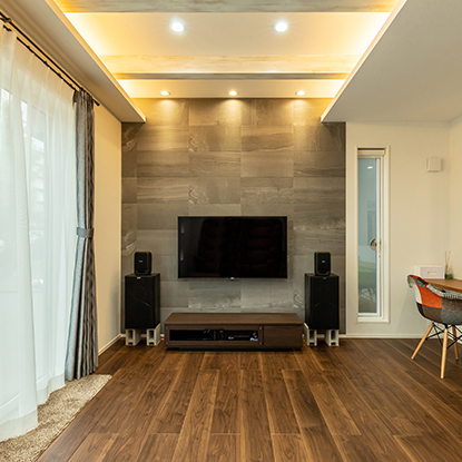 ラグジュアリーな空間で寛ぎの休日