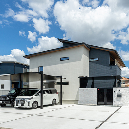 広々とした家事導線の住まい