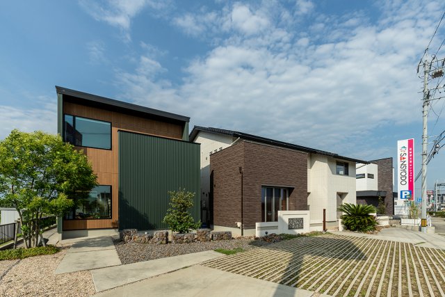 単世帯、二世帯、ショールームが一度に見学いただける岡崎展示場・ショールーム。