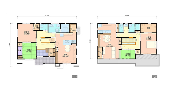 共有空間で親子を感じられる家