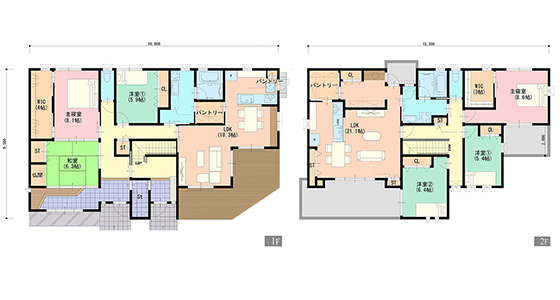 親子が平面で暮らしやすい家