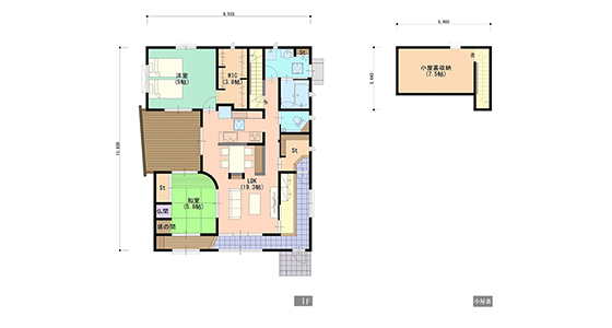 どこにいても使いやすい間取りの家