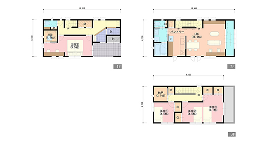 2階に家族が集まる家