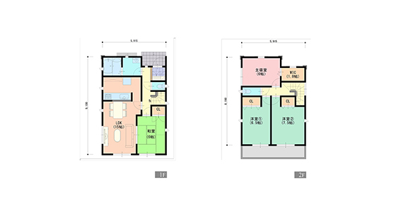 かわいくコンパクトにまとめた家