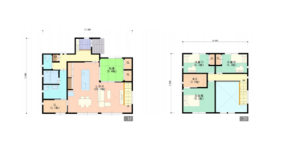 使い方に合わせて広くなる家