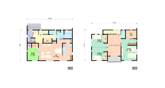 自由空間のある家