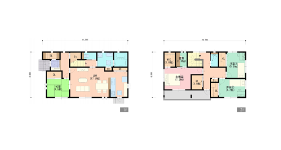 隠れ家風書斎のある家