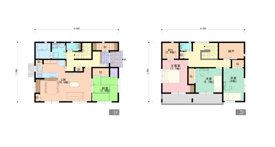 ちょっとした収納が嬉しい家