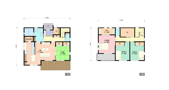 自然を感じるウッドデッキのある家