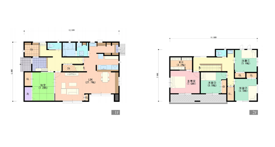 見せない収納で来客時も安心な家