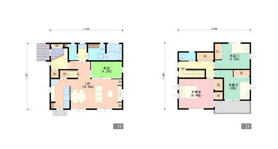 空間に無駄のない家
