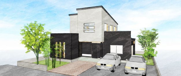 スモールオフィスを兼ね備えた家