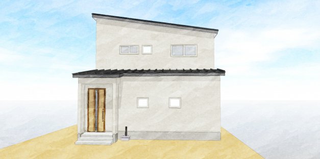 コンパクト家事動線と広々リビングの家