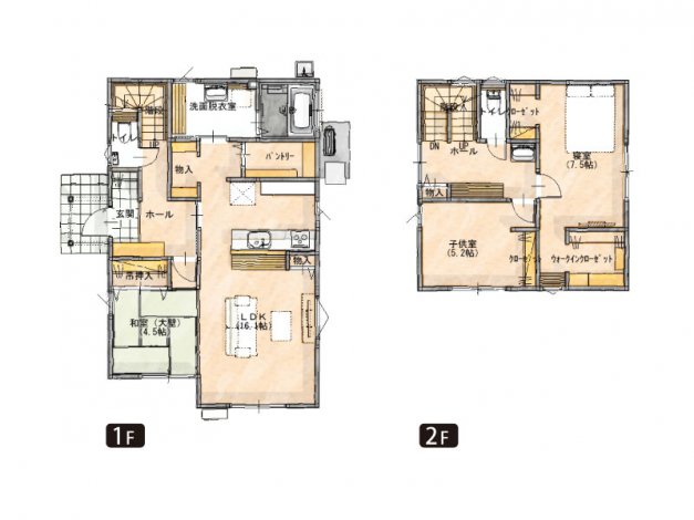 機能的な収納を実現！独立和室のある家