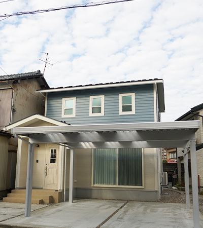 スカイブルー×ホワイトのカリフォルニアスタイル