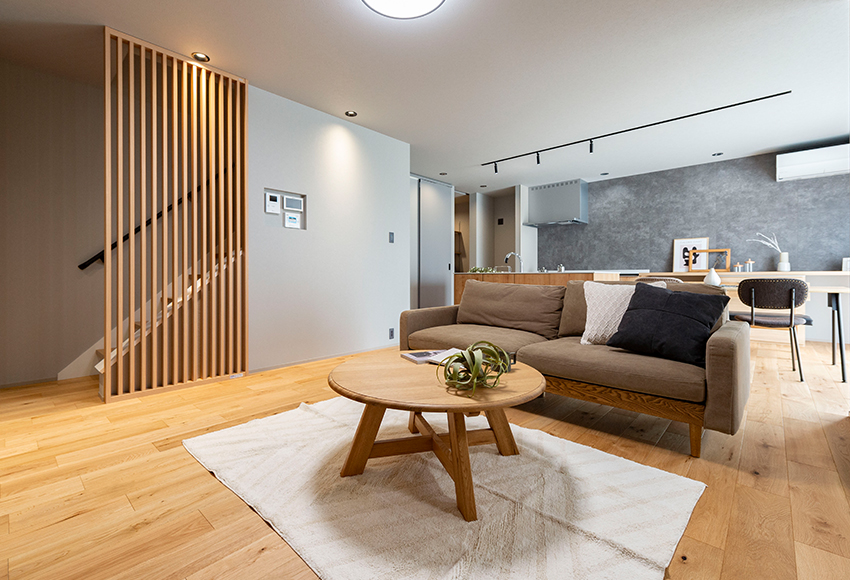 格子が映えるジャパンディハウス