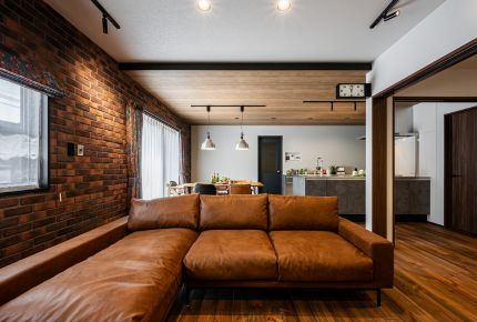 平屋みたいに暮らせる、お庭を楽しむブルックリンハウス