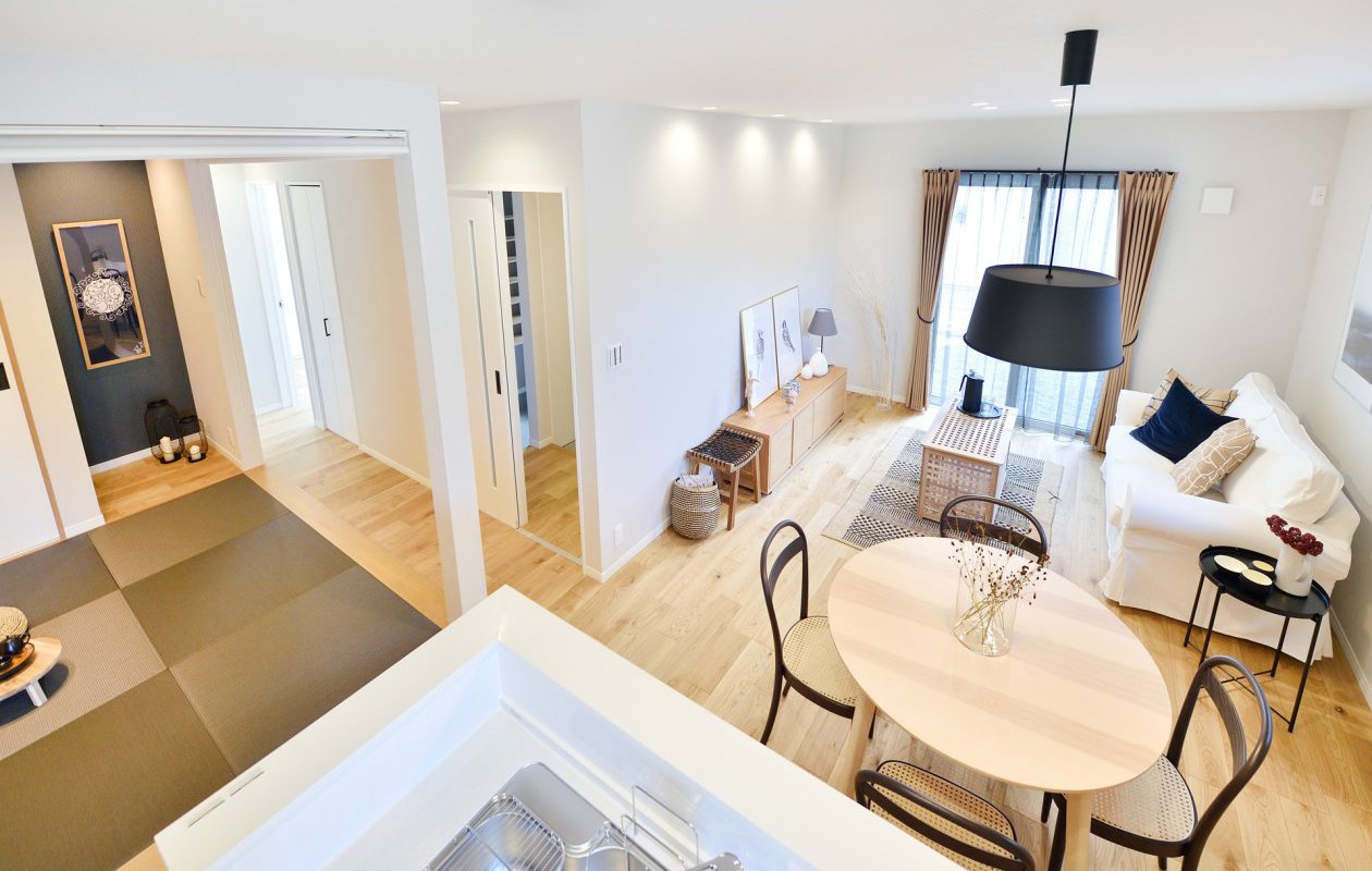 コンパクトながらも充実した時間を過ごせるシンプルなLDK