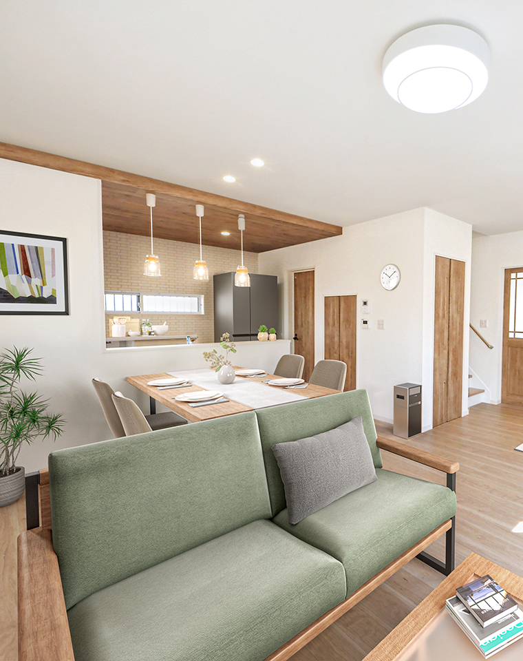 木の温かみが癒しのシンプルモダン住宅