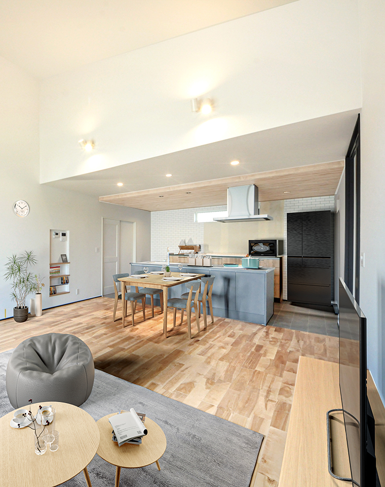 ナチュラルな中にも落ち着きのある平屋住宅