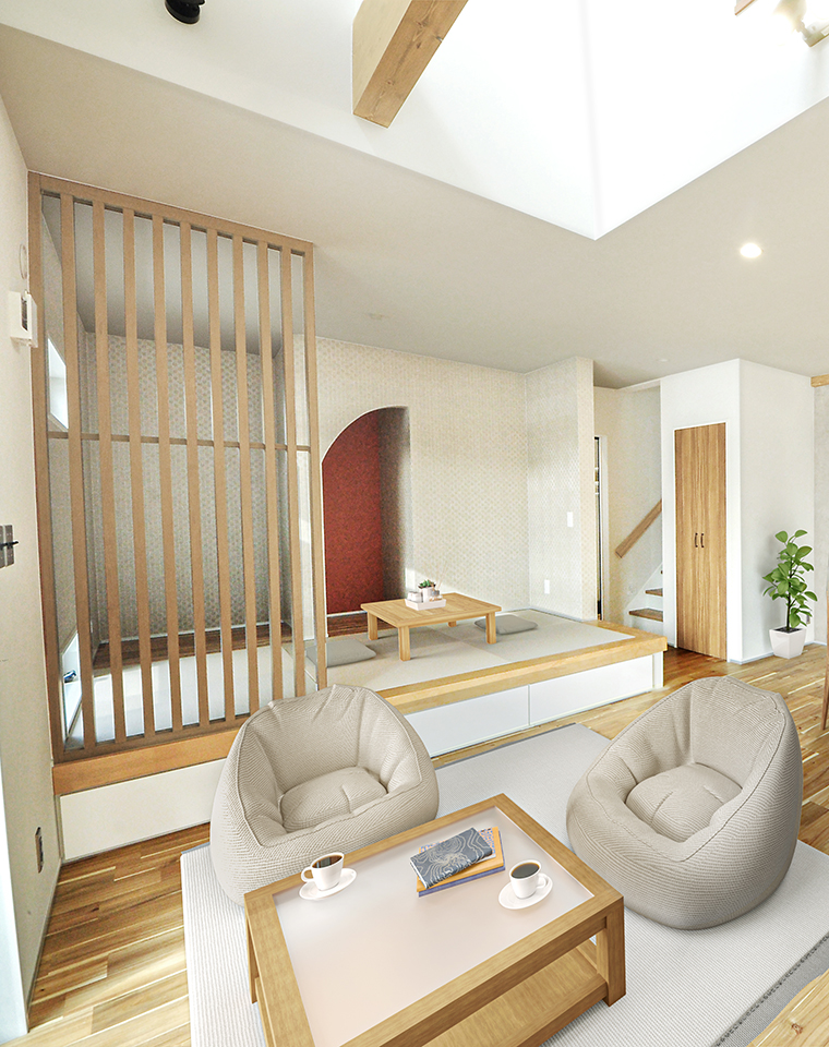 家事動線に優れている可愛いモダン住宅