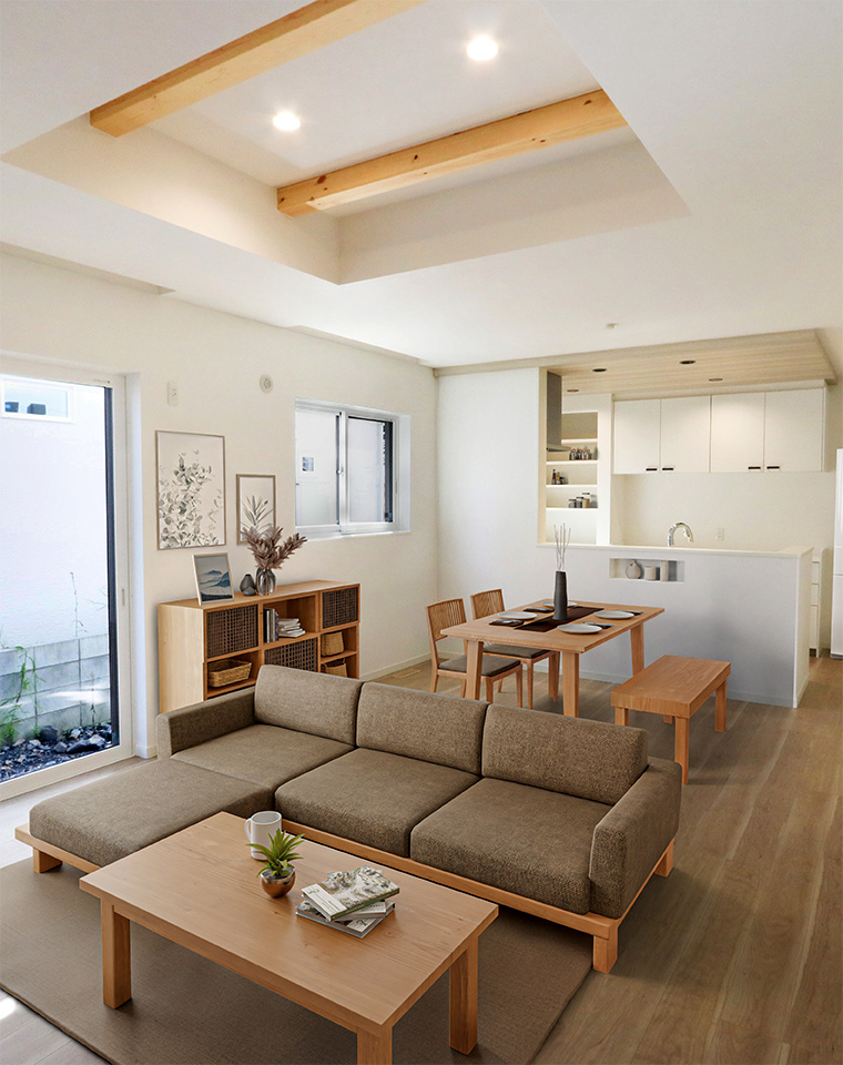 自然光と畳の香りが癒すナチュラルモダンハウス