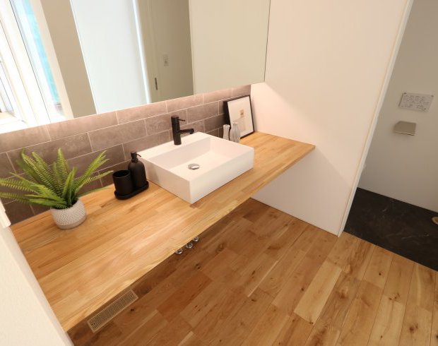 毎日の身支度が楽しくなるような造作洗面を採用。
※写真はイメージ