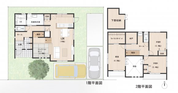 中二階のコミュニケーションステージがこだわりのお家