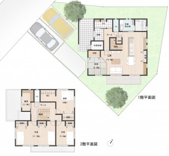 広々アイランドキッチンは毎日の食事をより楽しめます。