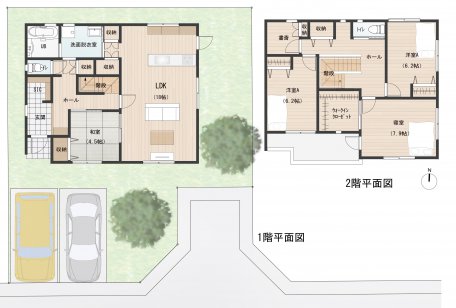 書斎はテレワークから、趣味の部屋まで多彩な使い方ができます。