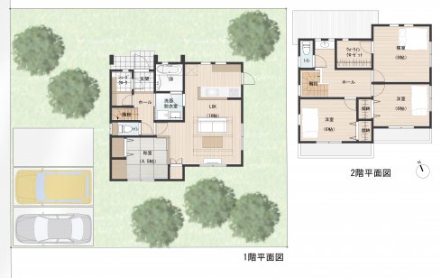 玄関から洗面所に直結で汚れものもサッパリ