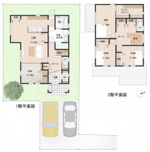 寝室に大収納のWICL