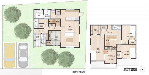 2階から繋がる蔵はまるで忍者屋敷。間取り以上の広がりのあるお家