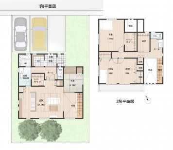 玄関に設けた吹き抜けは、1日の始まりをより気持ち良くさせます。