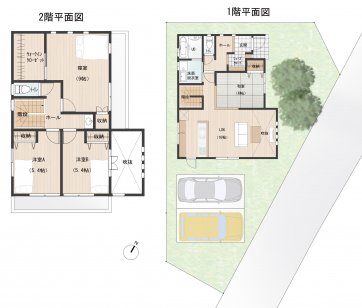 収容力抜群の屋根裏部屋を備えたお家