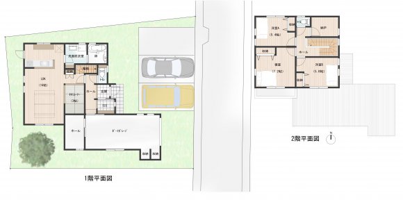 ボートガレージ備えた、サーファー必見のお家。