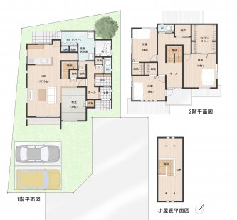 回遊型動線かつ洗面脱衣室から外干しは直結。大きな間取りが叶える家事楽な家。