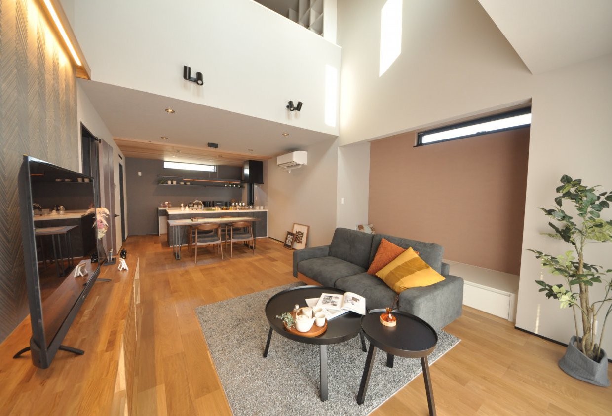 見通しのいいリビングで、安心をデザイン