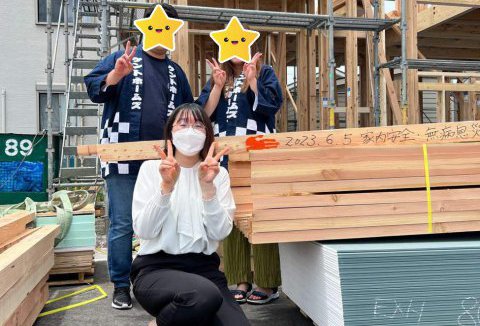 【地鎮祭・上棟】6/5（月）藍住町K様邸の上棟式を行いました