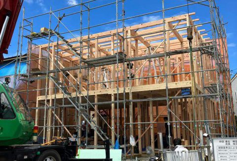 【地鎮祭・上棟】7/20（木）徳島市S様邸の上棟を行いました