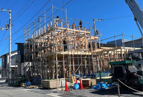 【地鎮祭・上棟】8/4（金）北島町T様邸の上棟を行いました