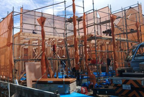 【地鎮祭・上棟】8/18（金）国府町Y様邸の上棟を行いました