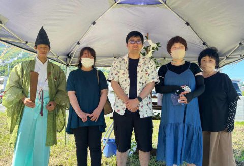 【地鎮祭・上棟】8/10(木)阿南市T様邸の地鎮祭を執り行いました