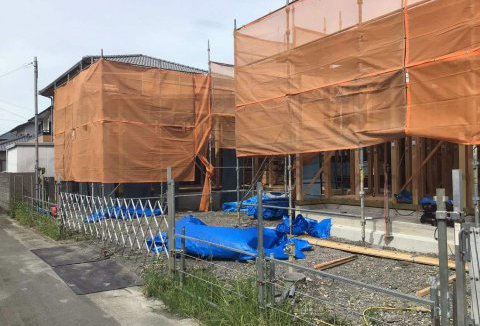 【地鎮祭・上棟】9/13(水)徳島市H様邸の上棟を行いました