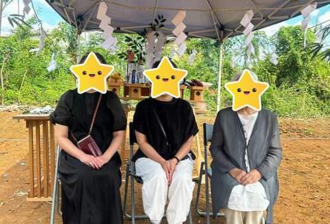 【地鎮祭・上棟】9/24(日)吉野川市I様邸の地鎮祭を執り行いました