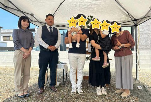 【地鎮祭・上棟】9/30(土)徳島市K様邸の地鎮祭を執り行いました