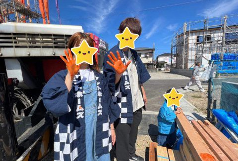 【地鎮祭・上棟】10/2(月)藍住町H様邸の上棟を行いました