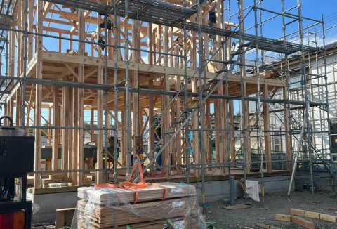 【地鎮祭・上棟】10/2(月)藍住町T様邸の上棟を行いました