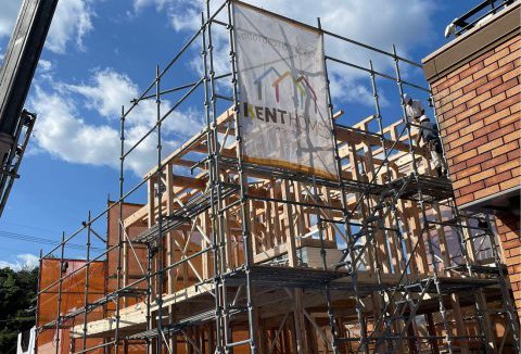 【地鎮祭・上棟】10/6(金)徳島市M様邸の上棟を行いました