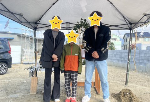 【地鎮祭・上棟】10/28(土)藍住町E様邸の地鎮祭を執り行いました